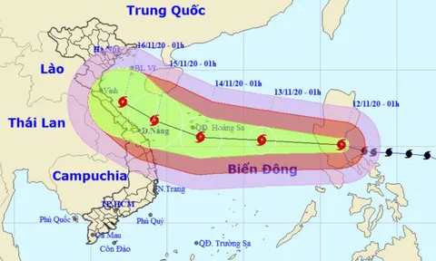 Bão Vamco giật cấp 15 tiến vào Biển Đông, Trung Bộ mưa rất to